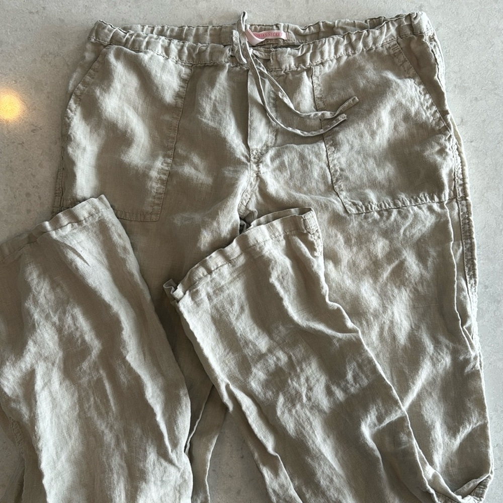 Victoria’s Secret beige linen pants size 0